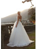 Sweetheart Neck Ivory Lace Tulle Chic Wedding Dress